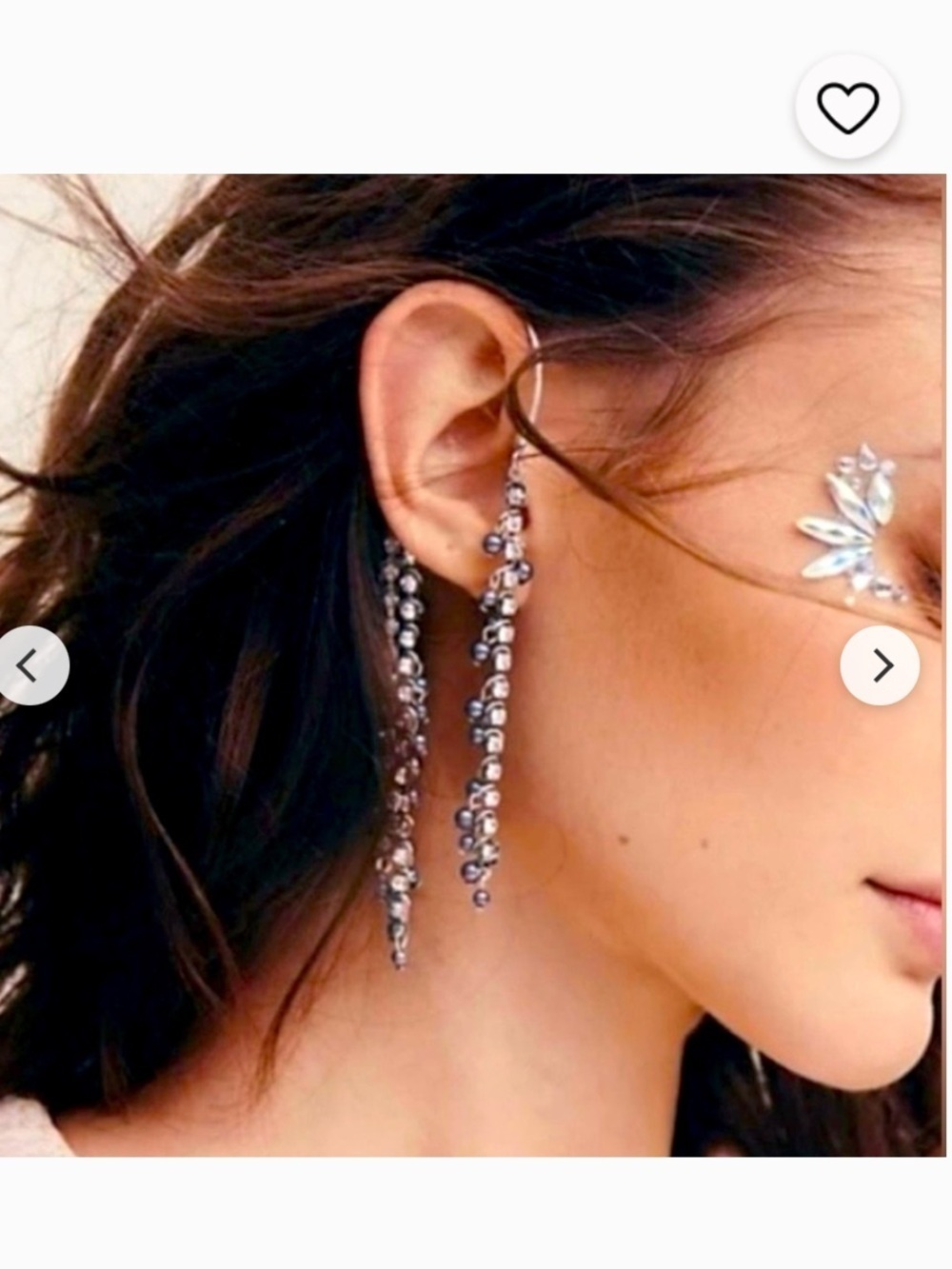 Free People Ear Party Judy Pearl Ear Cuff NWT